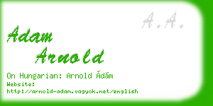 adam arnold business card