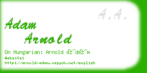 adam arnold business card